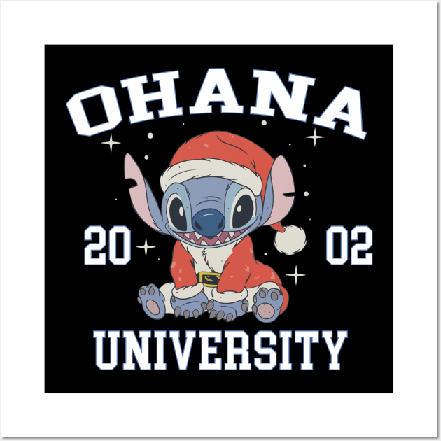 Ohana means family - Christmas Stitch Wall Art by EnchantedApparel